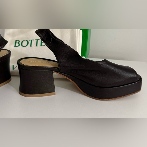 Bottega Veneta NIB Fondant Leather Stack Slingback Sandals Size 36 - Picture 4 of 9